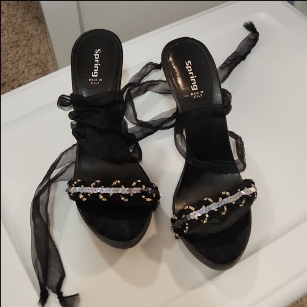 Ankle wrap Sandals, Size 9 (US)